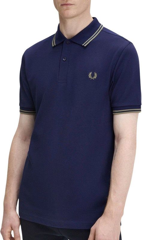 Fred Perry - M3600 Polo - T-shirt - Blauw - 100% Katoen