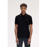 Fred Perry - M3600 - Poloshirt - Zwart - Slim-fit - Katoen