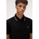 Fred Perry - M3600 - Poloshirt - Zwart - Slim-fit - Katoen