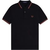 Fred Perry - M3600 - Poloshirt - Zwart - Slim-fit - Katoen
