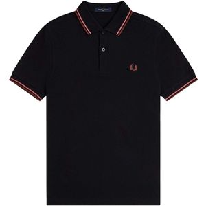 Fred Perry - M3600 - Poloshirt - Zwart - Slim-fit - Katoen