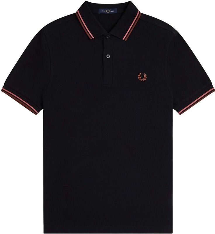 Fred Perry - M3600 - Poloshirt - Zwart - Slim-fit - Katoen