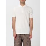 Classic Cotton Pique Polo Shirt with Short Sleeves and Laurel Wreath