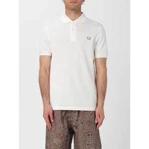 Classic Cotton Pique Polo Shirt with Short Sleeves and Laurel Wreath