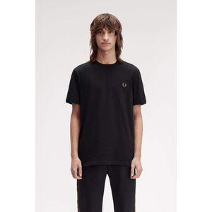 Fred Perry - Classic Laurel Logo T-Shirt - Zwart - Heren