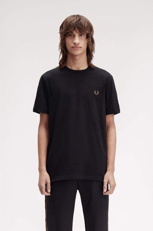 Fred Perry - Classic Laurel Logo T-Shirt - Zwart - Heren