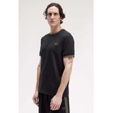 Fred Perry - Twin Tipped Ringer T-Shirt - Zwart - Heren