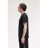 Fred Perry - Twin Tipped Ringer T-Shirt - Zwart - Heren