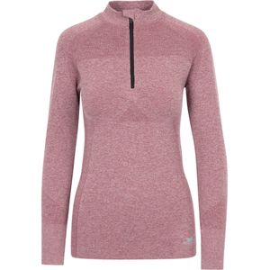 Trespass - Pelina Half Zip Active Top - Rozentoon - Lange Mouwen