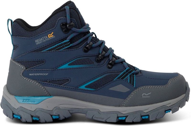 Regatta - Holcombe III - Wandelschoenen - Zwart - Synthetisch - Waterafstotend