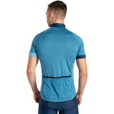Sportshirt - Blauw - 92% Polyester 8% Elastaan - Slimfit met Rits