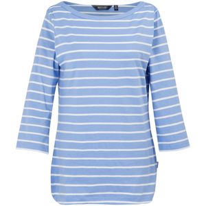 Regatta - Gestreepte Imprimétop - Katoen/Polyester - 3/4 Mouw - Duurzaam