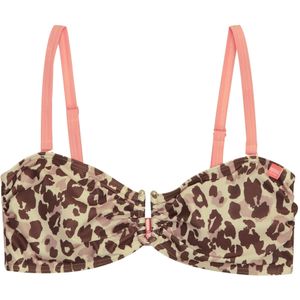 Regatta - Luipaardprint Bikinitop - Zwart - Polyester/Elastaan - UPF 50+