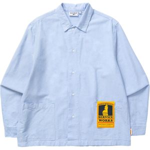 Service Works - Waiter Shirt Oxford Blue - Blouse - Blauw