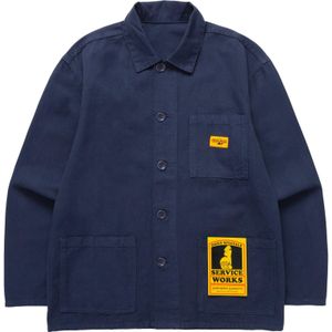 Service Works - Canvas Chore Shirt - Blouse - Marine Blauw