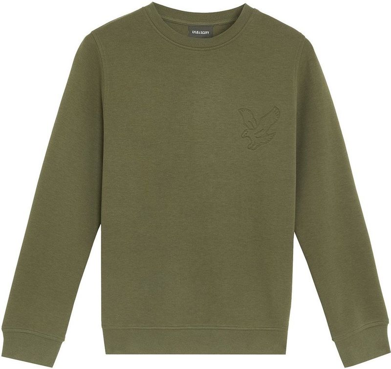 Lyle & Scott - Jongens sweater - Maat 8/9 - Jongens - Khaki -