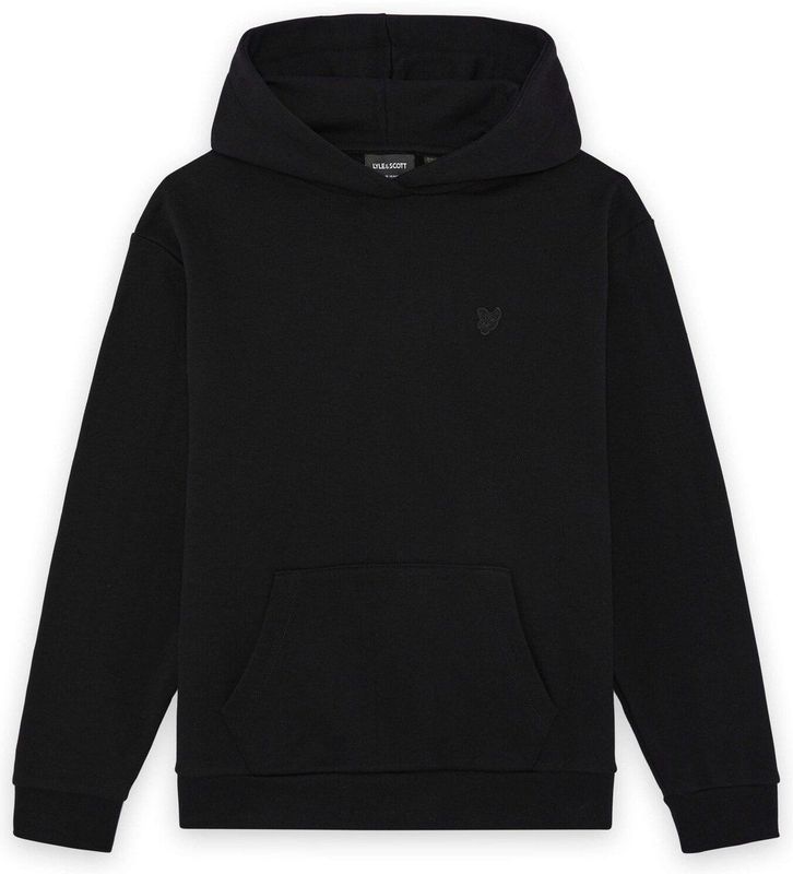 Lyle & Scott - Heavy Weight Drop Shoulder Hoodie - Zwart - Hoodie