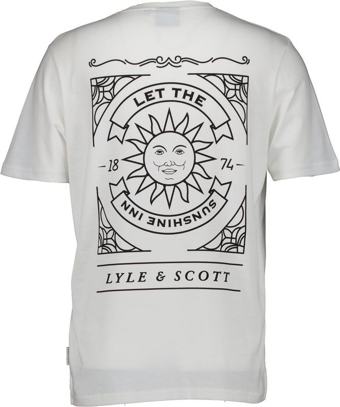 Lyle & Scott - Sunshine Inn Graphic - T-Shirt - Wit - Regular Fit