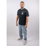 Lyle & Scott - Rose and Crown Graphic - T-shirt - Donkerblauw - Heren