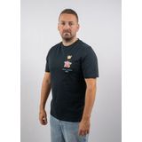 Lyle & Scott - Rose and Crown Graphic - T-shirt - Donkerblauw - Heren