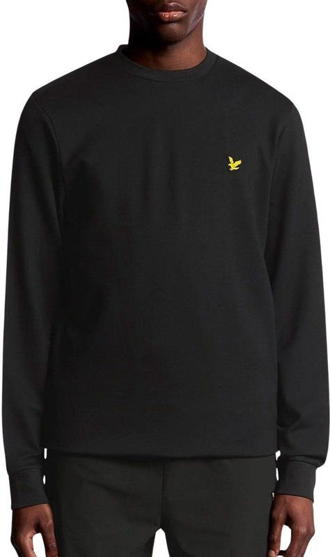 Lyle And Scott - Crew Neck Fly Fleece - Casual Sweater - Zwart