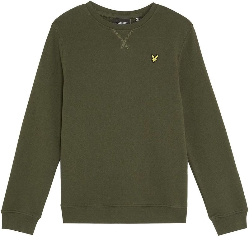 Lyle & Scott - Crew Neck Sweatshirt Boys - Olijf - Sweater