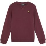 Lyle & Scott - Brush Back Crew Neck Sweatshirt - Bordeaux - Sweater