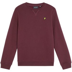 Lyle & Scott - Brush Back Crew Neck Sweatshirt - Bordeaux - Sweater