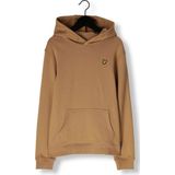 Lyle & Scott Loopback katoenen hoodie voor jongens - bruin