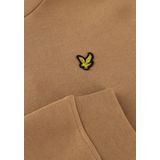 Lyle & Scott Loopback katoenen hoodie voor jongens - bruin