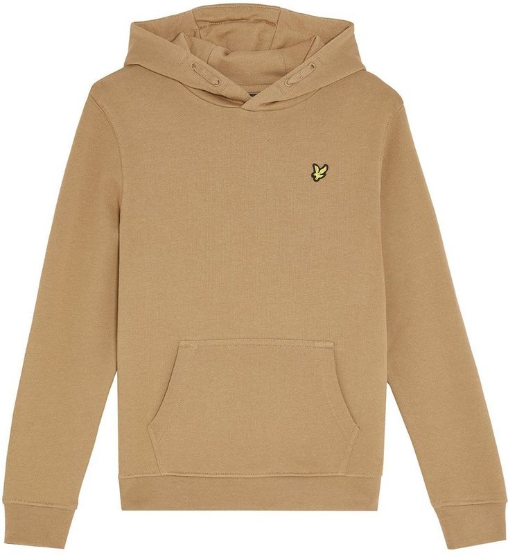 Lyle & Scott Loopback katoenen hoodie voor jongens - bruin