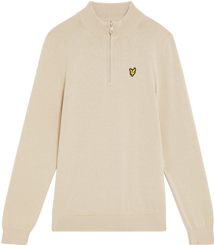 Lyle & Scott - Trui - Katoen - Korte Rits - Geribbelde Afwerkingen