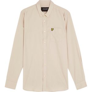 Lyle & Scott - PLAIN FLANNEL SHIRT - Overhemd - Beige - Lange Mouwen