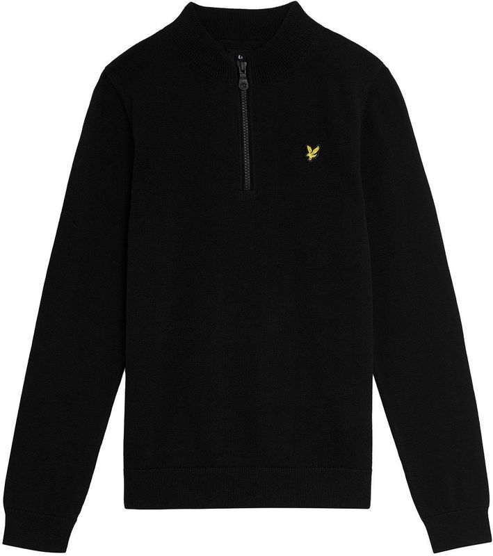 Lyle & Scott 1/4 Zip Jumper Truien & Vesten Jongens - Sweater - Hoodie - Vest- Zwart - Maat 110/116