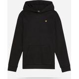 Lyle & Scott - Brushback Fleece Hoodie - Zwart - Jongens
