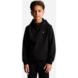 Lyle & Scott - Brushback Fleece Hoodie - Zwart - Jongens