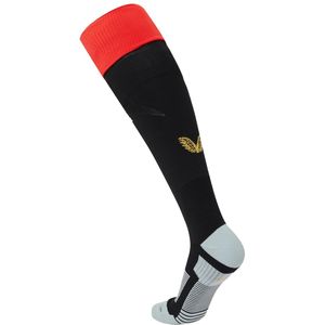 LittleForBig Dijhoge Kant Kousen Met Bloemen Strik - 3 Paar Rood Zwart Wit, Over De Knie