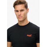 Superdry - ESSENTIAL LOGO EMB TEE - T-shirt - Hazard Orange - Slim Fit