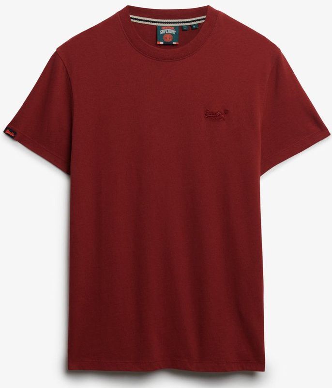 Superdry - ESSENTIAL LOGO EMB TEE - T-shirt - League Red - Korte Mouwen