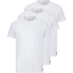 G-Star RAW - T-shirt COVE - Bright White - T-shirts - 3 Pack - Regular Fit - Ronde Halsvorm