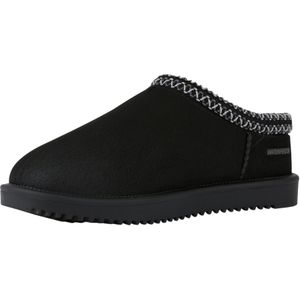 Regatta - Risley - Waterdichte Muiltjes - Zwart - Textiel Bovenstuk, Imitatiebont Voering