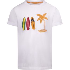 Trespass - Alltown - T-shirt - Katoen/Polyester - Palmboom en Surfplank