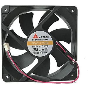 12025 DC48V 0.17A FD481225HB 12CM 120 * 120 * 25MM 2line 2pin axial flow fan