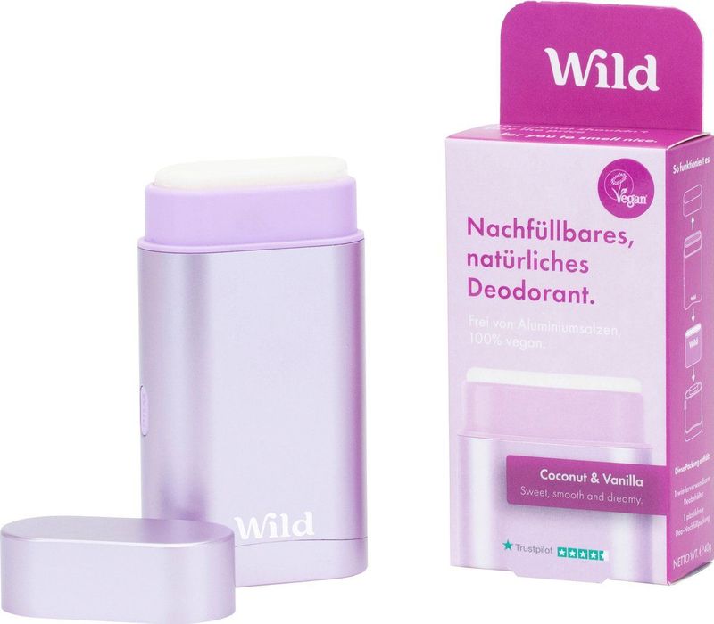 WILD - Coconut & Vanilla - Deodorant - 40 g