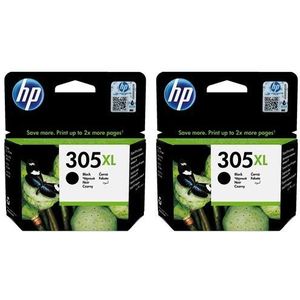 HP 3YM62AE 305XL originele inktcartridges, zwart, dubbelpak