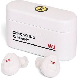 SOHO - Headset W1 - Draadloos - Wit - In-Ear - Touchpad Bediening