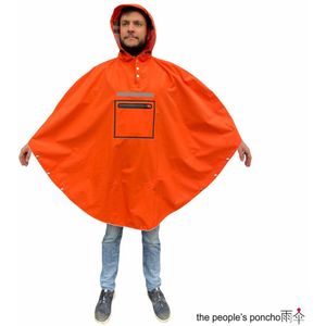 The Peoples - Hardy 3.0 - Waterdichte Poncho - Oranje