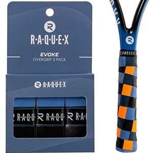 Raquex Evoke 3 stuks antislip tape voor tennisrackets, badminton en squash camouflagepatroon
