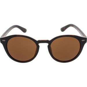 Icon Eyewear Zonnebril JAQUIM - Zwart met tortoise montuur - Bruine glazen