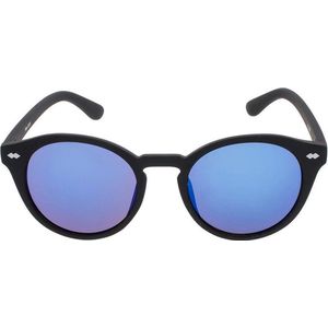 Icon Eyewear Zonnebril JAQUIM  - Mat zwart montuur - Blauw spiegelende glazen